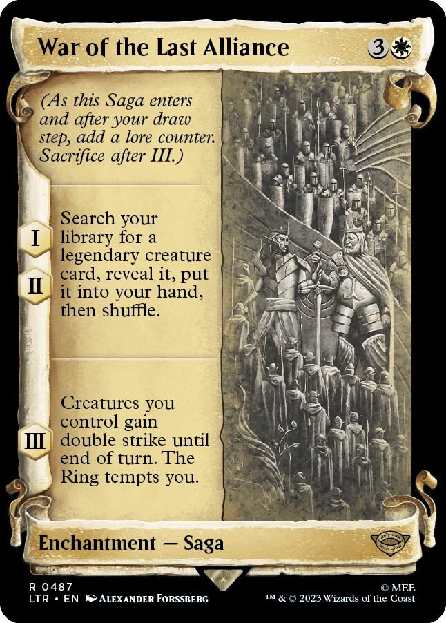 War of the Last Alliance (Showcase Scrolls) [Universes Beyond: The Lord of the Rings: Tales of Middle-earth] 487