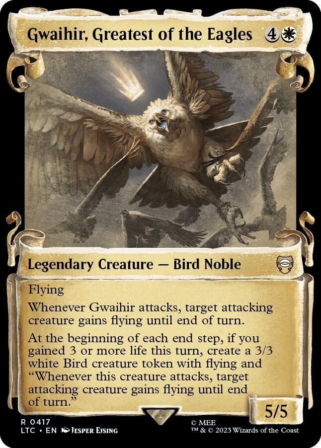 Gwaihir, Greatest of the Eagles (Showcase Scrolls) [Commander: The Lord of the Rings: Tales of Middle-earth] 417