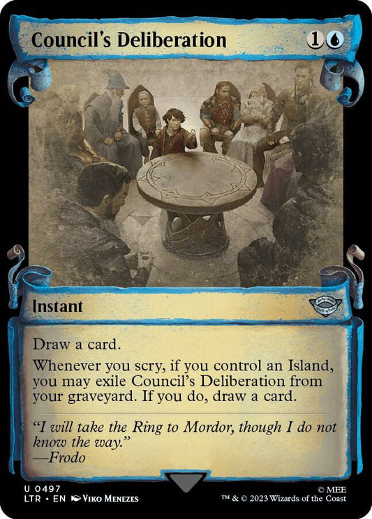 Council's Deliberation (Showcase Scrolls) [Universes Beyond: The Lord of the Rings: Tales of Middle-earth] 497