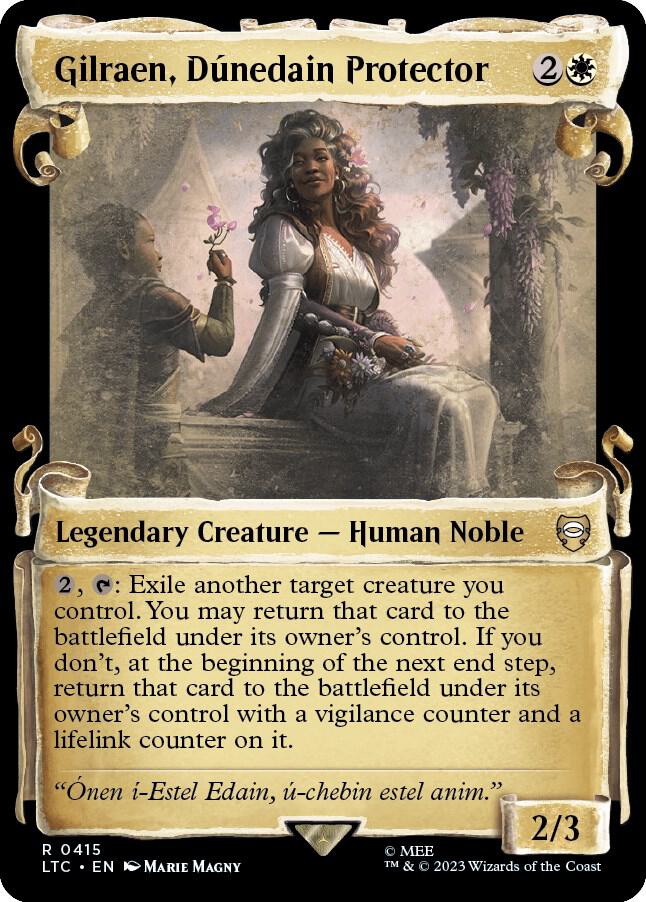 Gilraen, Dunedain Protector (Showcase Scrolls) [Commander: The Lord of the Rings: Tales of Middle-earth] 415