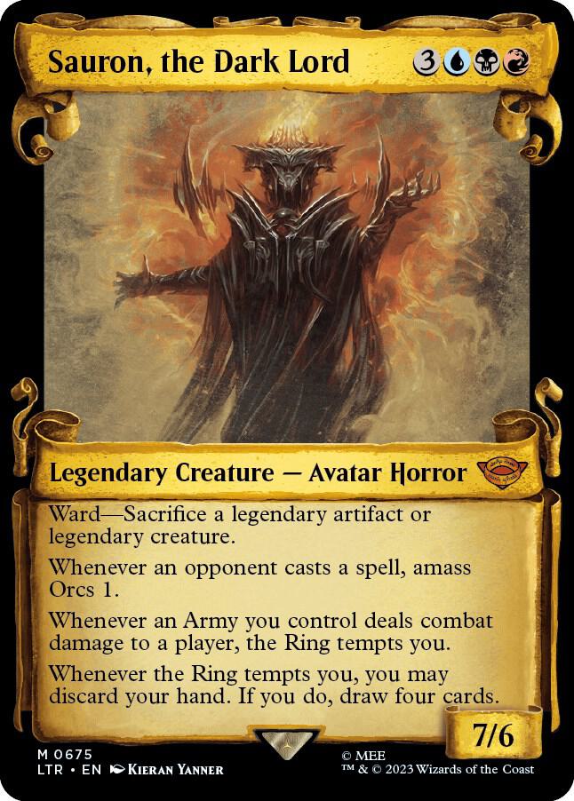 Sauron, the Dark Lord (Showcase Scrolls) [Universes Beyond: The Lord of the Rings: Tales of Middle-earth] 675