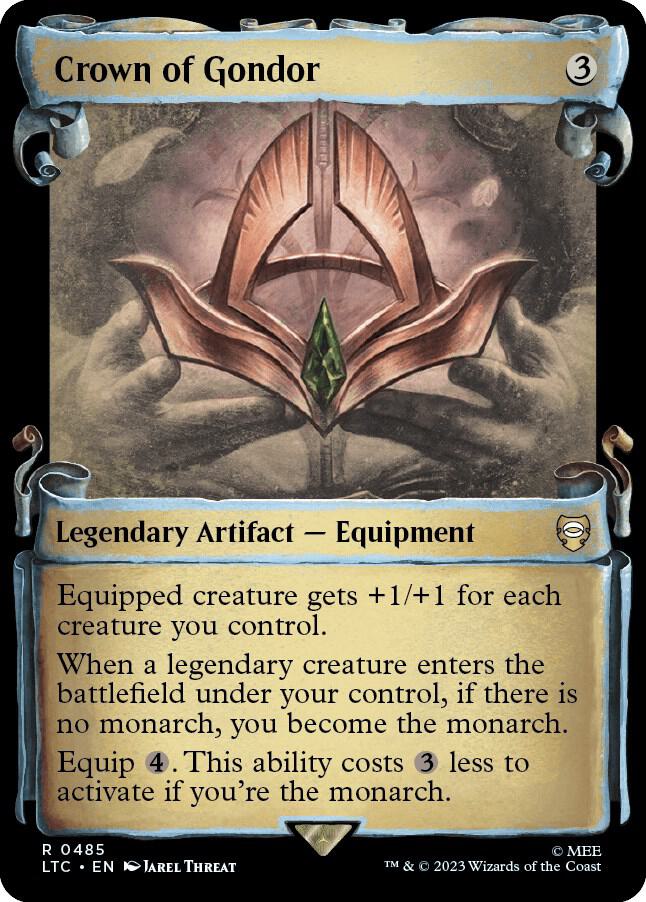 Crown of Gondor (Showcase Scrolls) [Commander: The Lord of the Rings: Tales of Middle-earth] 485