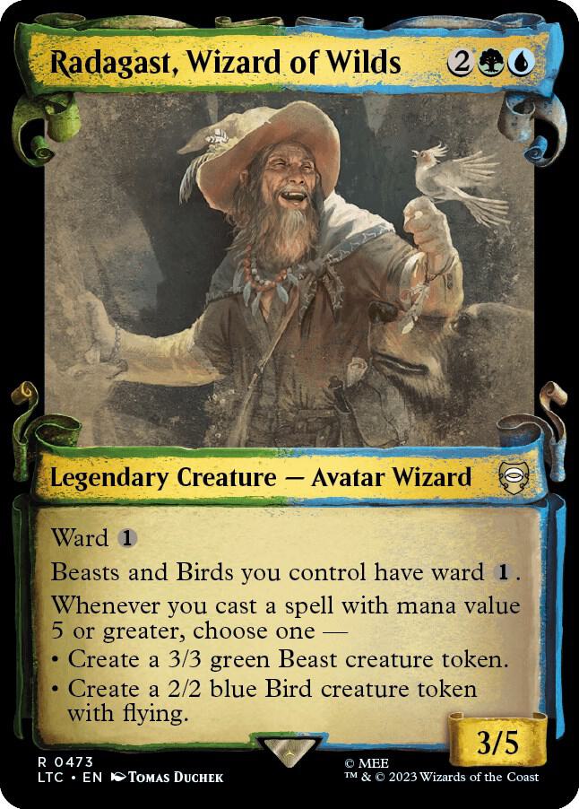 Radagast, Wizard of Wilds (Showcase Scrolls) [Commander: The Lord of the Rings: Tales of Middle-earth] 473