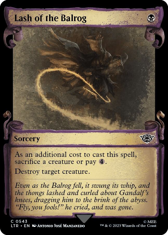 Lash of the Balrog (Showcase Scrolls) [Universes Beyond: The Lord of the Rings: Tales of Middle-earth] 543