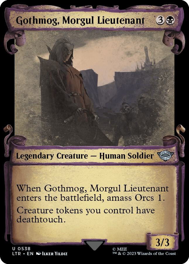 Gothmog, Morgul Lieutenant (Showcase Scrolls) [Universes Beyond: The Lord of the Rings: Tales of Middle-earth] 538