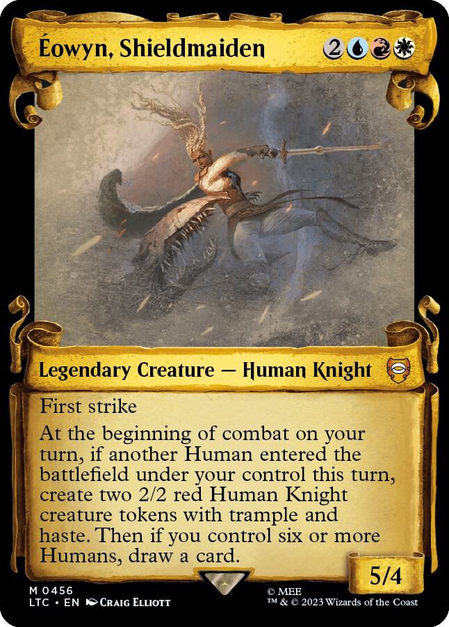 Eowyn, Shieldmaiden (Showcase Scrolls) [Commander: The Lord of the Rings: Tales of Middle-earth] 456