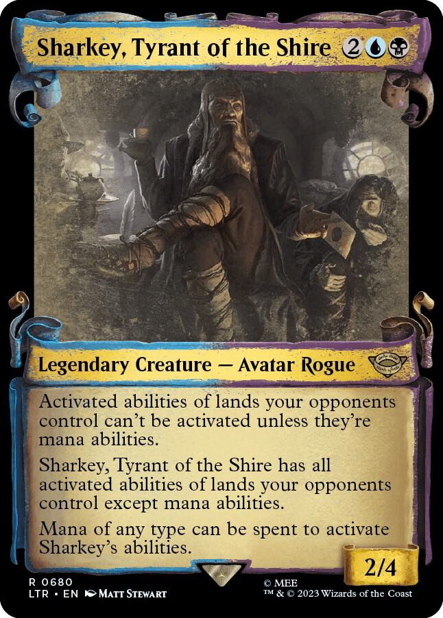 Sharkey, Tyrant of the Shire (Showcase Scrolls) [Universes Beyond: The Lord of the Rings: Tales of Middle-earth] 680