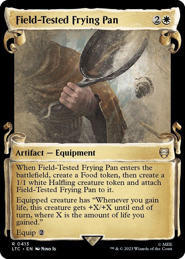 Field-Tested Frying Pan (Showcase Scrolls) [Commander: The Lord of the Rings: Tales of Middle-earth] 413