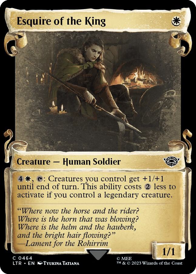 Esquire of the King (Showcase Scrolls) [Universes Beyond: The Lord of the Rings: Tales of Middle-earth] 464