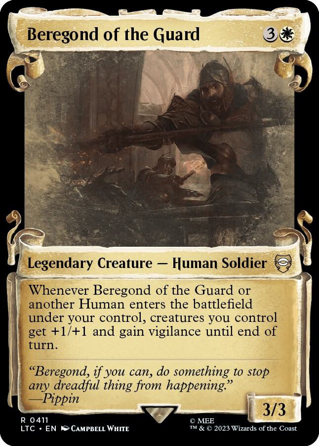 Beregond of the Guard (Showcase Scrolls) [Commander: The Lord of the Rings: Tales of Middle-earth] 411