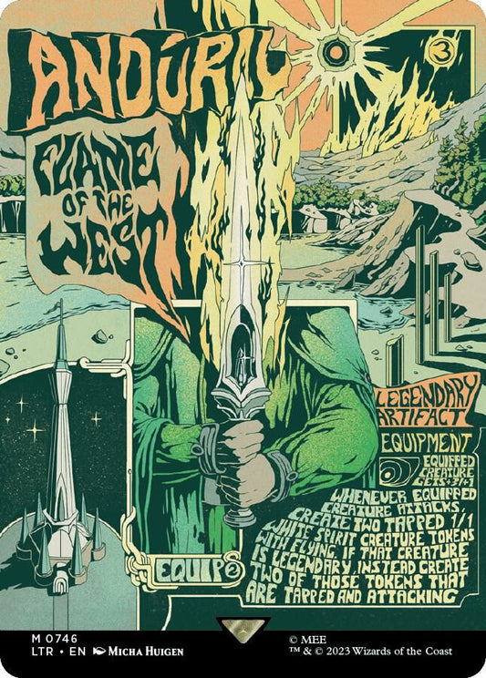 Anduril, Flame of the West (Borderless Poster) [Universes Beyond: The Lord of the Rings: Tales of Middle-earth] 746
