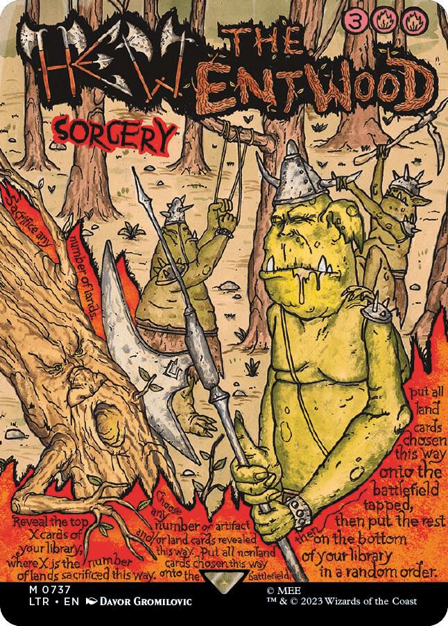 Hew the Entwood (Borderless Poster) [Universes Beyond: The Lord of the Rings: Tales of Middle-earth] 737