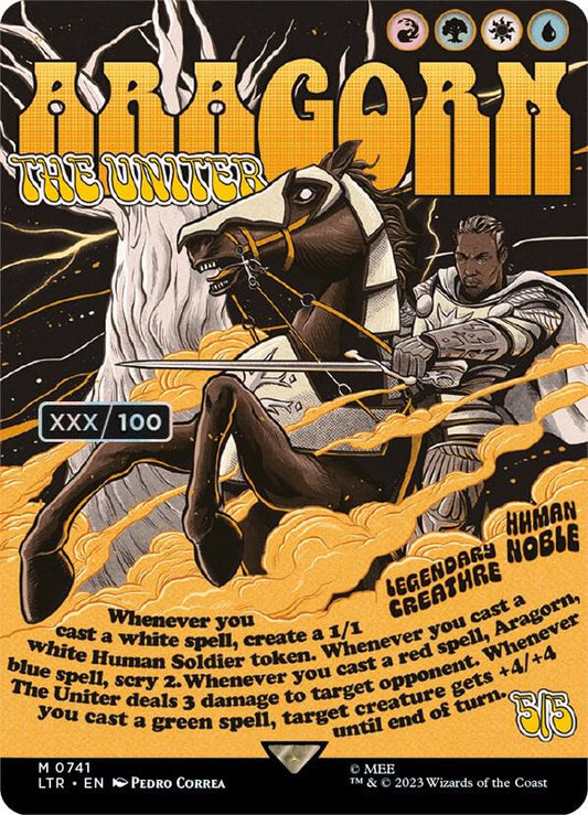 Aragorn, the Uniter (Borderless Poster) (Serial Numbered) [Universes Beyond: The Lord of the Rings: Tales of Middle-earth] 741