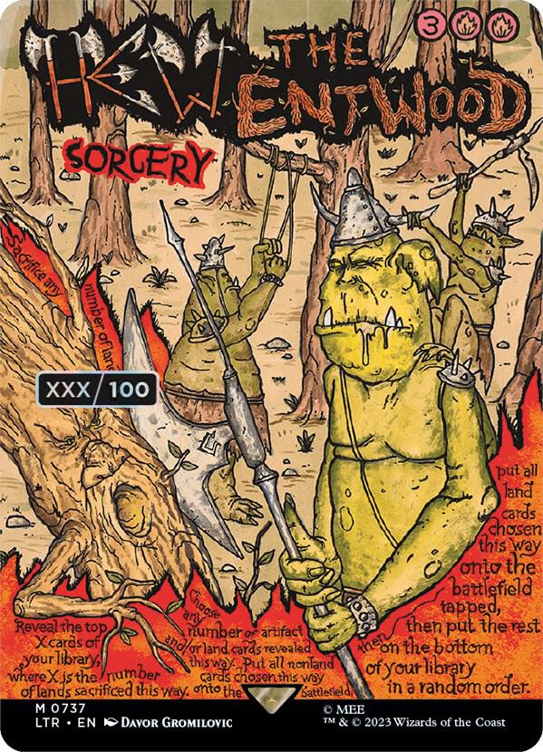 Hew the Entwood (Borderless Poster) (Serial Numbered) [Universes Beyond: The Lord of the Rings: Tales of Middle-earth] 737