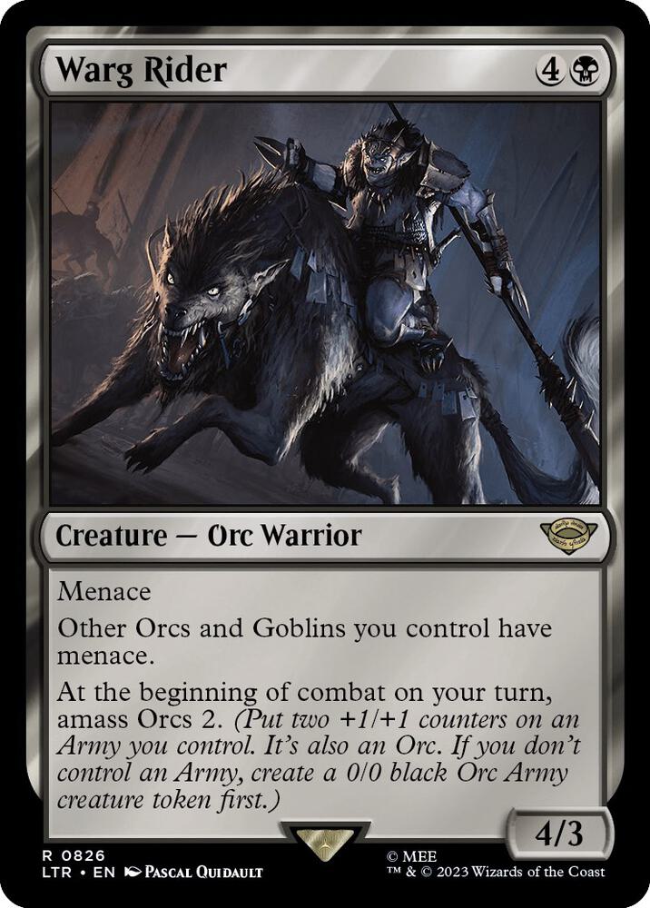 Warg Rider [Universes Beyond: The Lord of the Rings: Tales of Middle-earth] 826