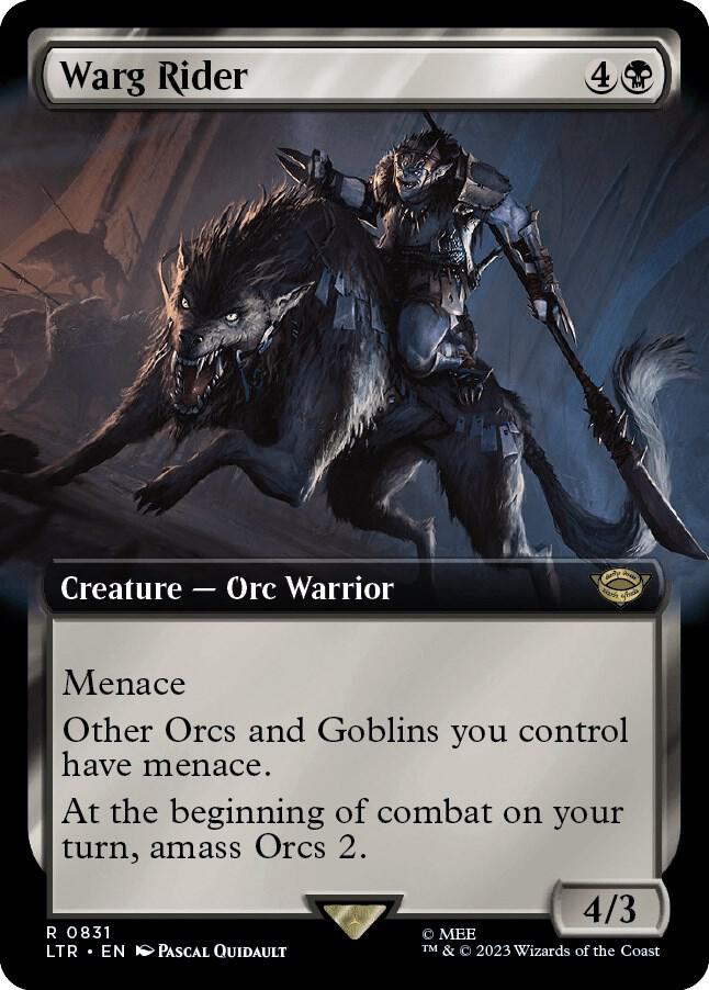 Warg Rider (Extended Art) [Universes Beyond: The Lord of the Rings: Tales of Middle-earth] 831