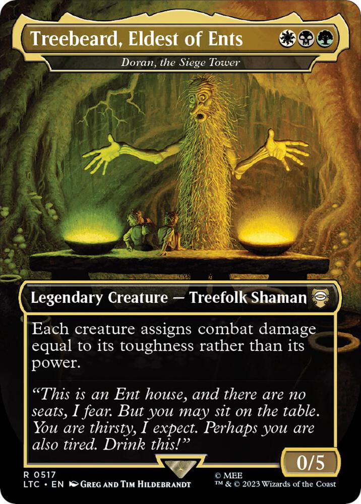 Treebeard, Eldest of Ents - Doran, the Siege Tower (Borderless) [Commander: The Lord of the Rings: Tales of Middle-earth] 517