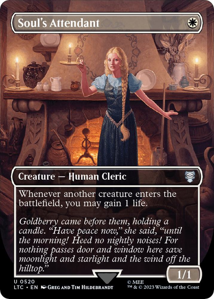 Soul's Attendant (Borderless) [Commander: The Lord of the Rings: Tales of Middle-earth] 520