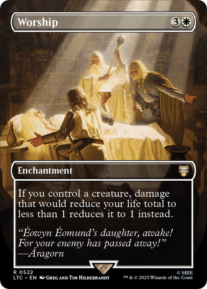 Worship (Borderless) [Commander: The Lord of the Rings: Tales of Middle-earth] 522
