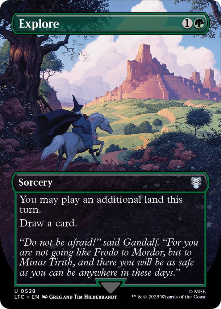 Explore (Borderless) [Commander: The Lord of the Rings: Tales of Middle-earth] 528