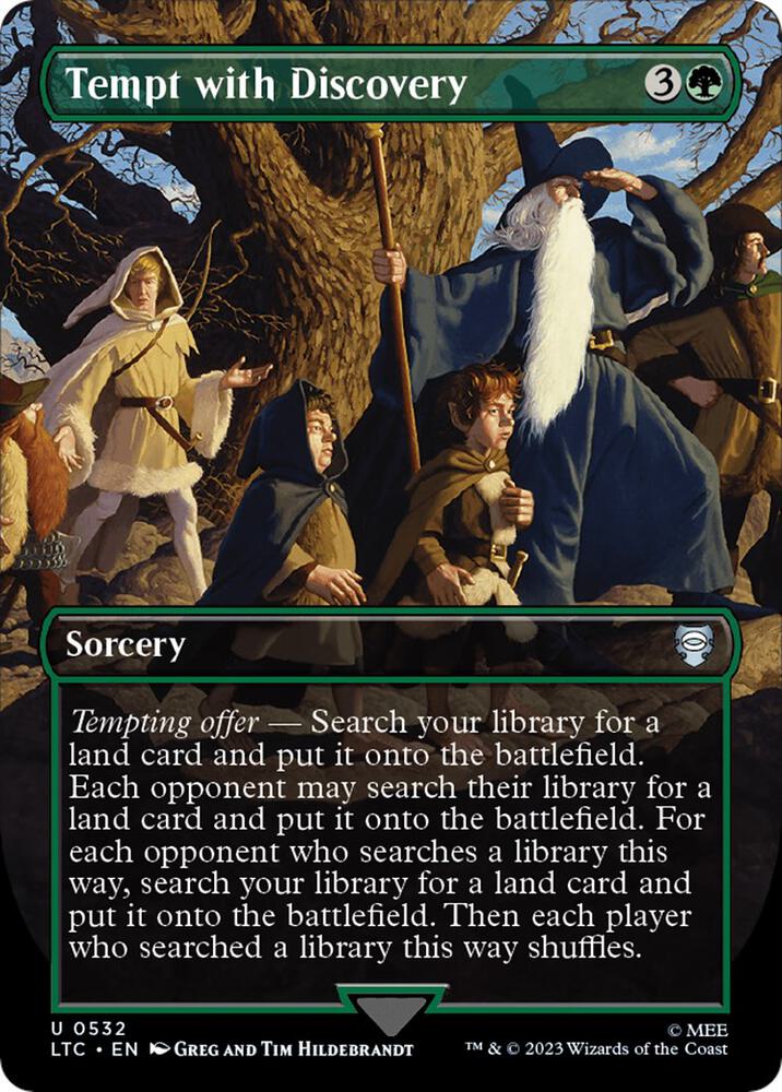 Tempt with Discovery (Borderless) [Commander: The Lord of the Rings: Tales of Middle-earth] 532