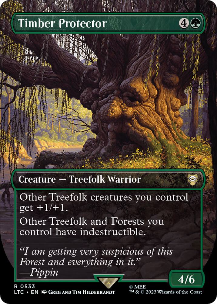Timber Protector (Borderless) [Commander: The Lord of the Rings: Tales of Middle-earth] 533