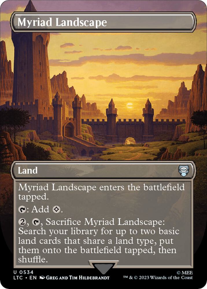 Myriad Landscape (Borderless) [Commander: The Lord of the Rings: Tales of Middle-earth] 534
