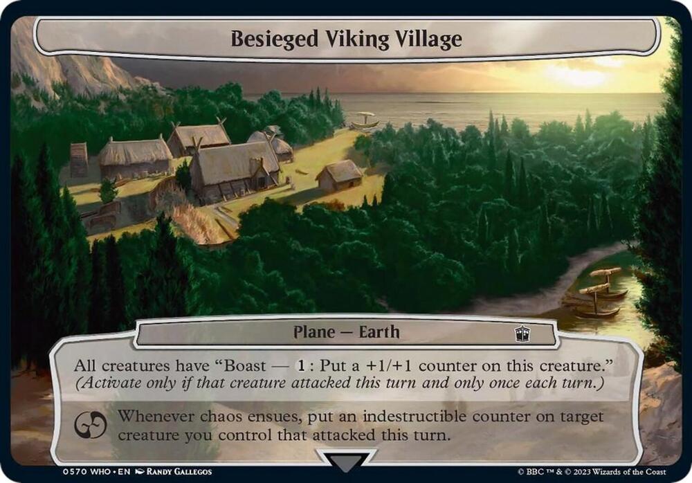 Besieged Viking Village [Planechase: Universes Beyond: Doctor Who] 570