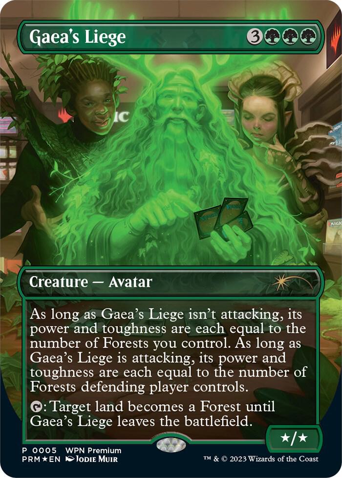 Gaea's Liege (Borderless) [WPN & Gateway Promos] 5