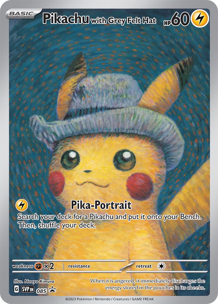 Pikachu with Grey Felt Hat [SV: Scarlet & Violet Promo Cards] 085