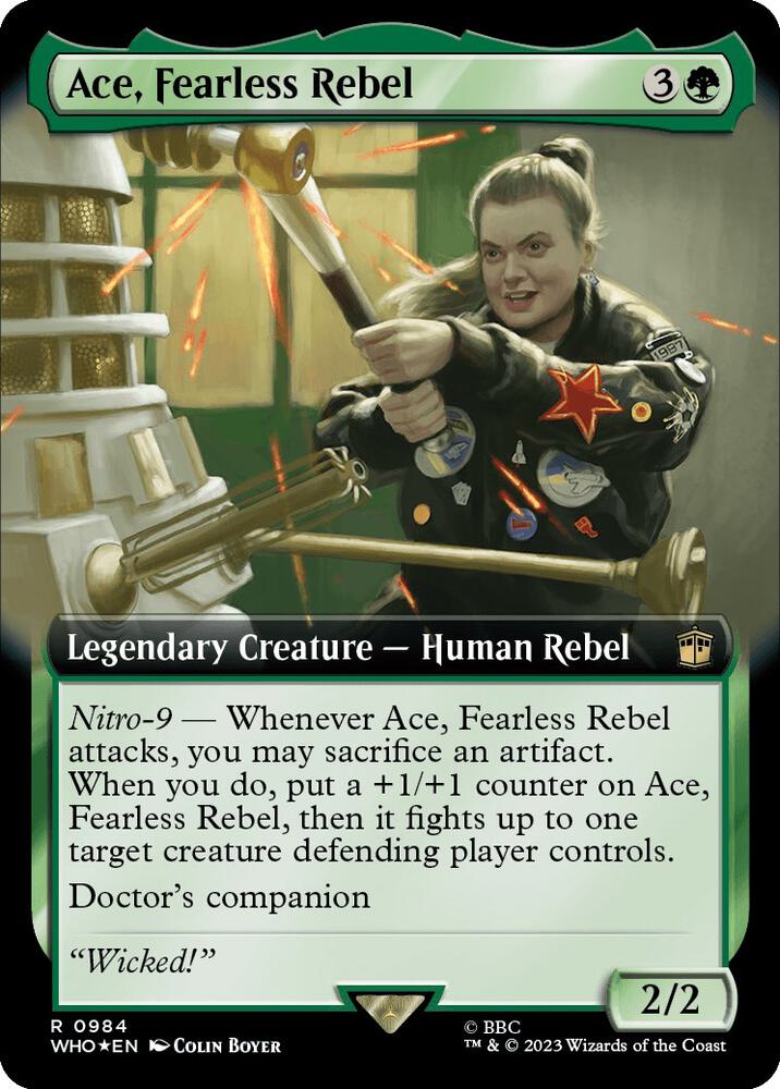 Ace, Fearless Rebel (Extended Art) (Surge Foil) [Universes Beyond: Doctor Who] 984