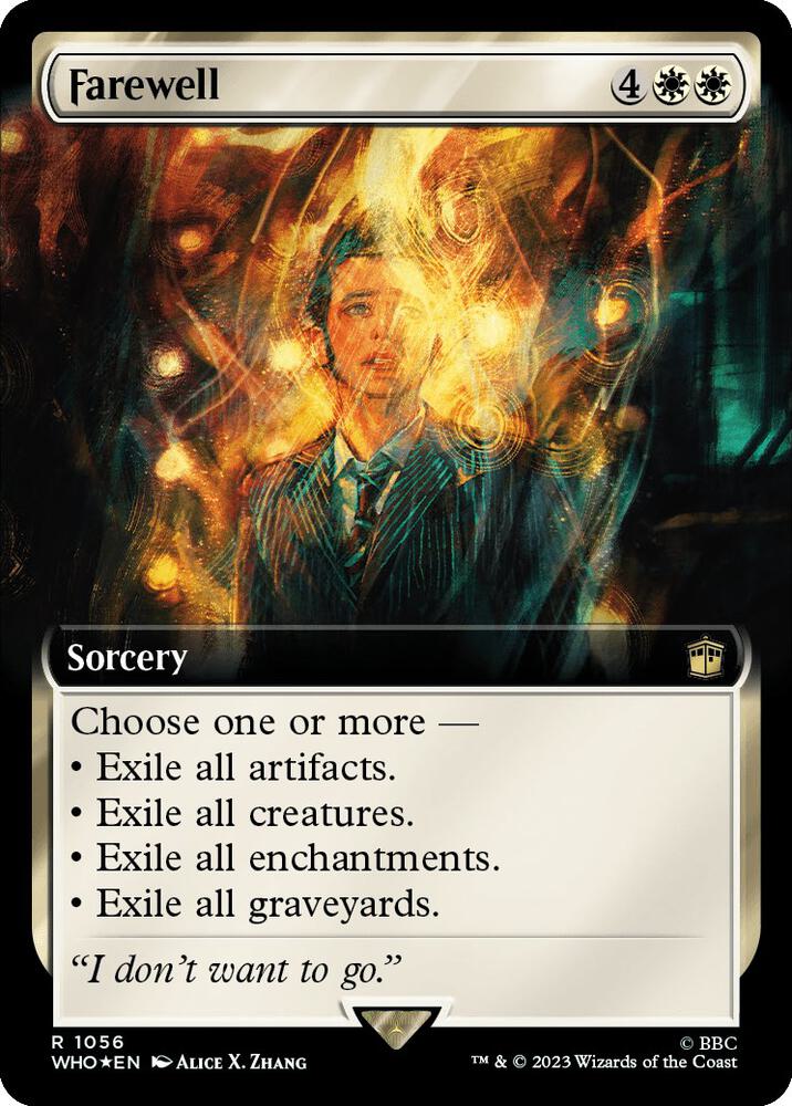 Farewell (Extended Art) (Surge Foil) [Universes Beyond: Doctor Who] 1056