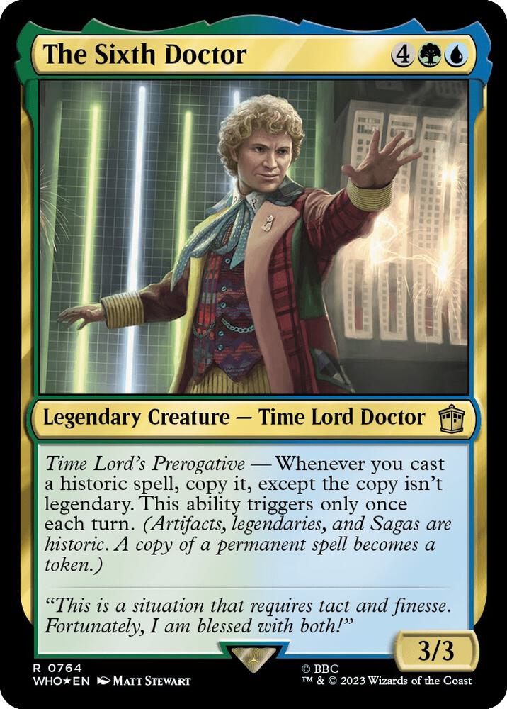 The Sixth Doctor (Surge Foil) [Universes Beyond: Doctor Who] 764