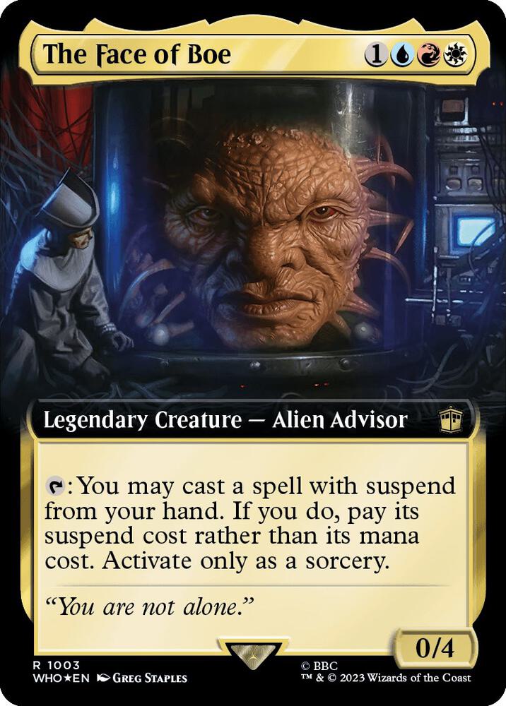 The Face of Boe (Extended Art) (Surge Foil) [Universes Beyond: Doctor Who] 1003