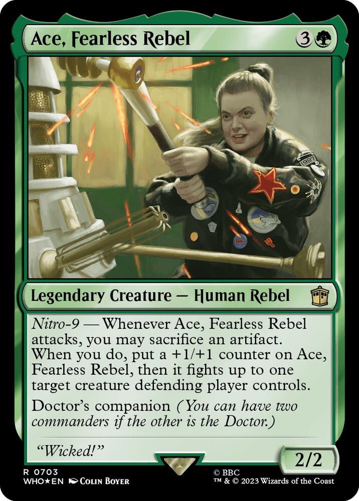 Ace, Fearless Rebel (Surge Foil) [Universes Beyond: Doctor Who] 703