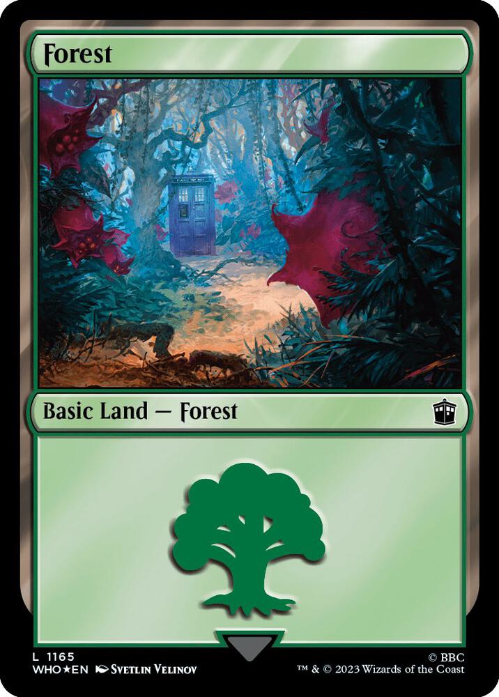Forest (1165) (Surge Foil) [Universes Beyond: Doctor Who] 1165