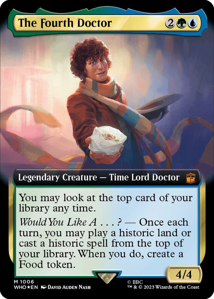The Fourth Doctor (Extended Art) (Surge Foil) [Universes Beyond: Doctor Who] 1006