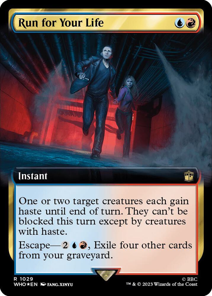 Run for Your Life (Extended Art) (Surge Foil) [Universes Beyond: Doctor Who] 1029