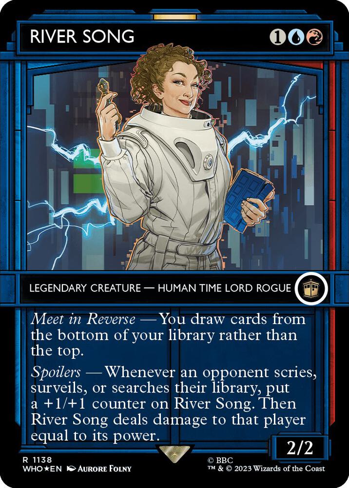 River Song (Showcase) (Surge Foil) [Universes Beyond: Doctor Who] 1138