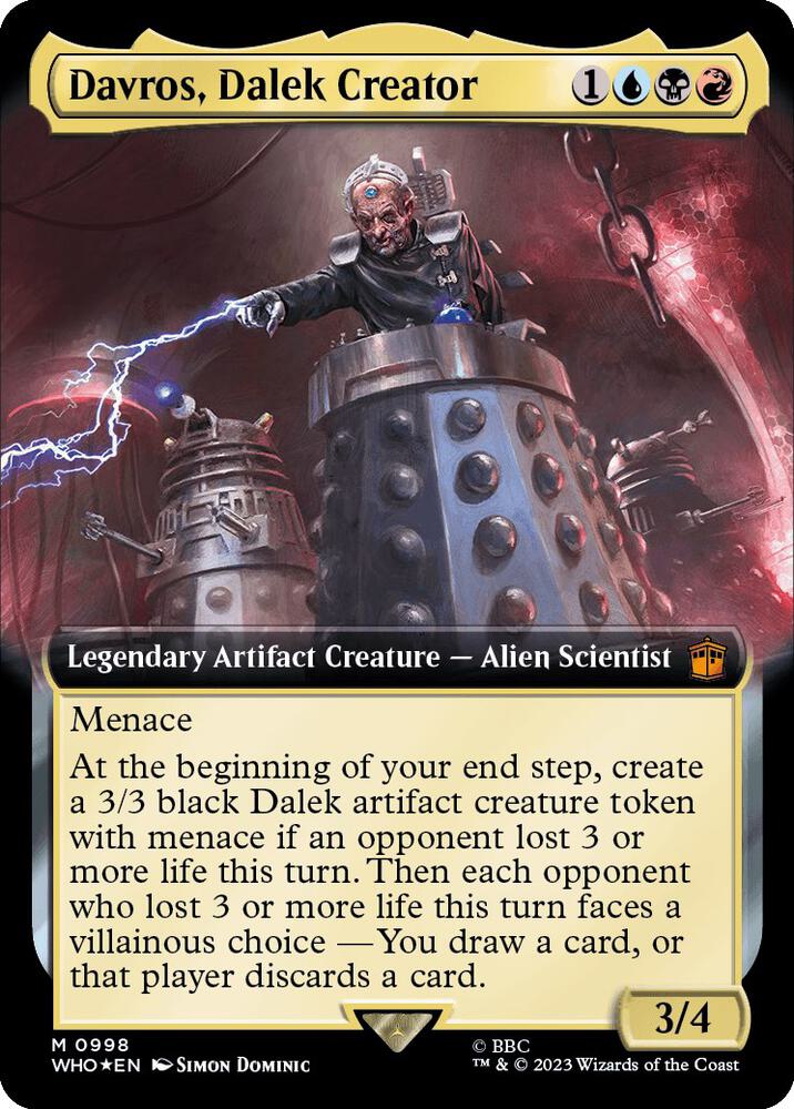 Davros, Dalek Creator (Extended Art) (Surge Foil) [Universes Beyond: Doctor Who] 998