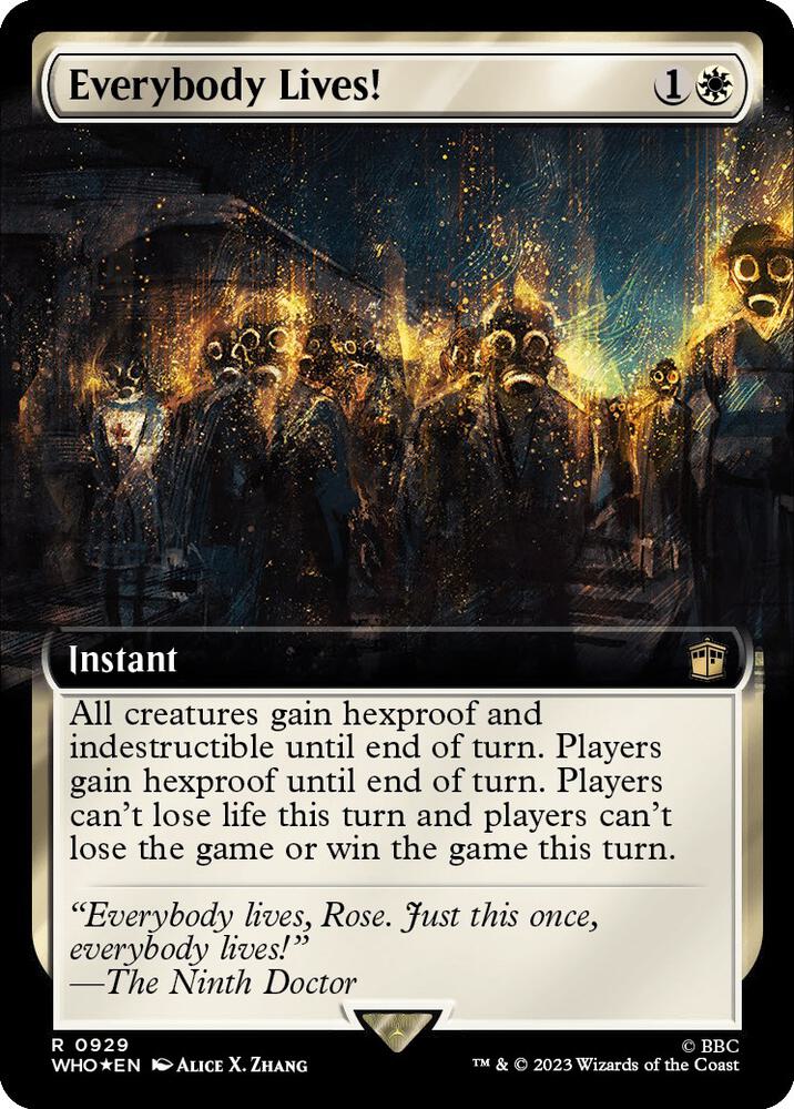 Everybody Lives! (Extended Art) (Surge Foil) [Universes Beyond: Doctor Who] 929