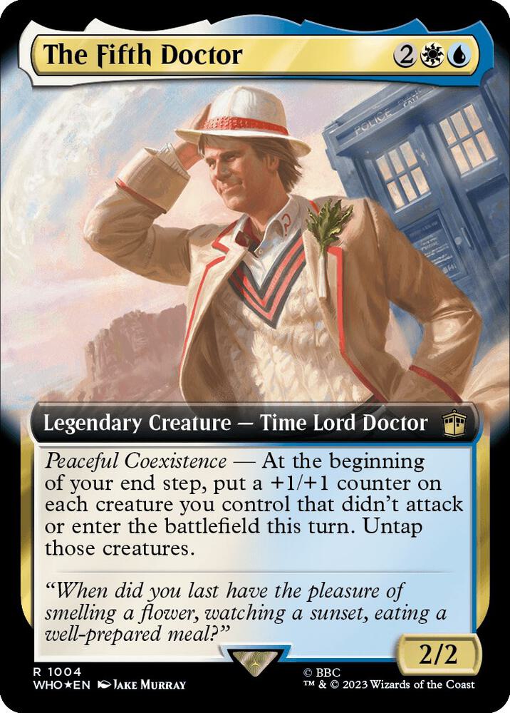 The Fifth Doctor (Extended Art) (Surge Foil) [Universes Beyond: Doctor Who] 1004