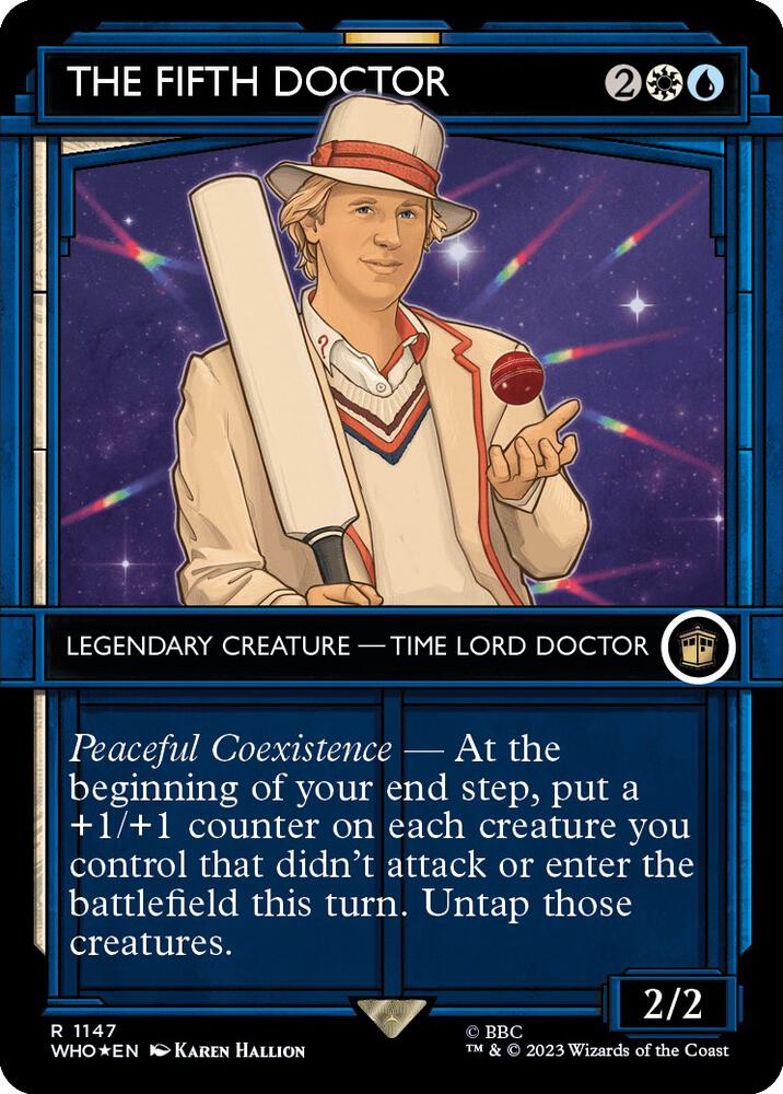 The Fifth Doctor (Showcase) (Surge Foil) [Universes Beyond: Doctor Who] 1147