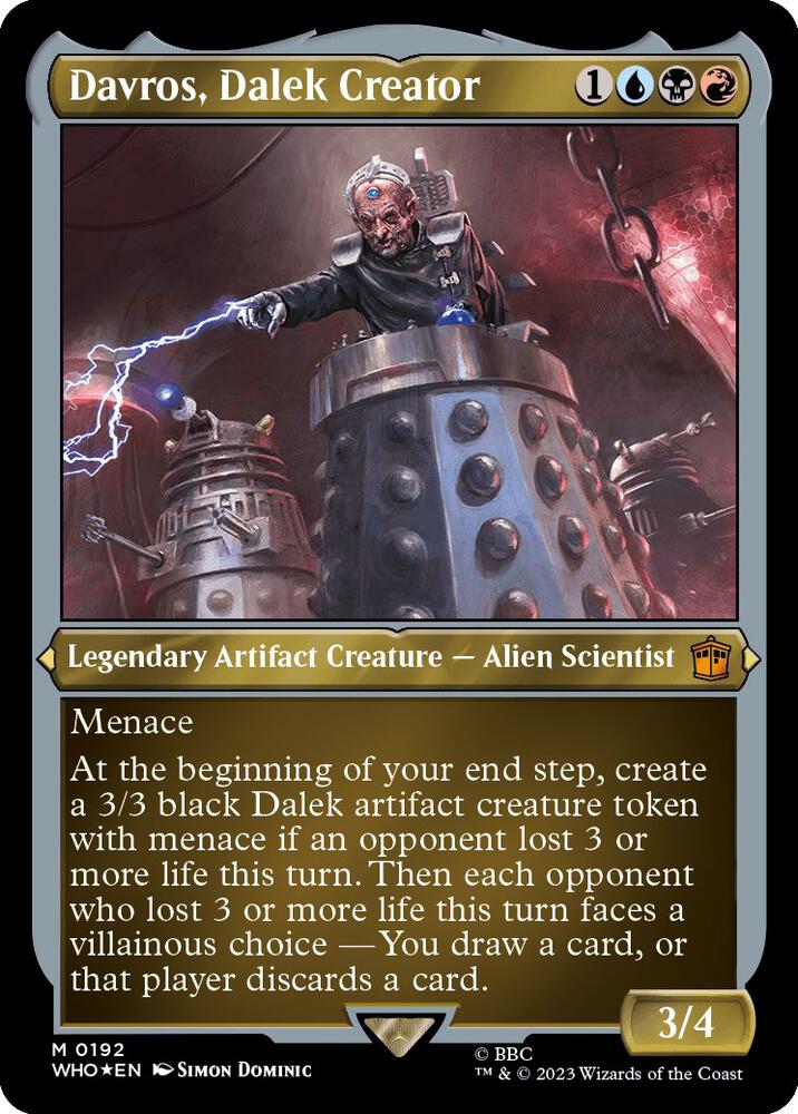 Davros, Dalek Creator (Display Commander) - Thick Stock [Universes Beyond: Doctor Who] 192