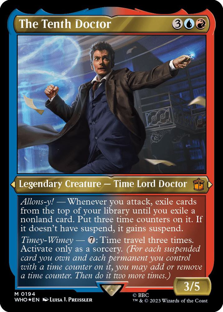 The Tenth Doctor (Display Commander) - Thick Stock [Universes Beyond: Doctor Who] 194
