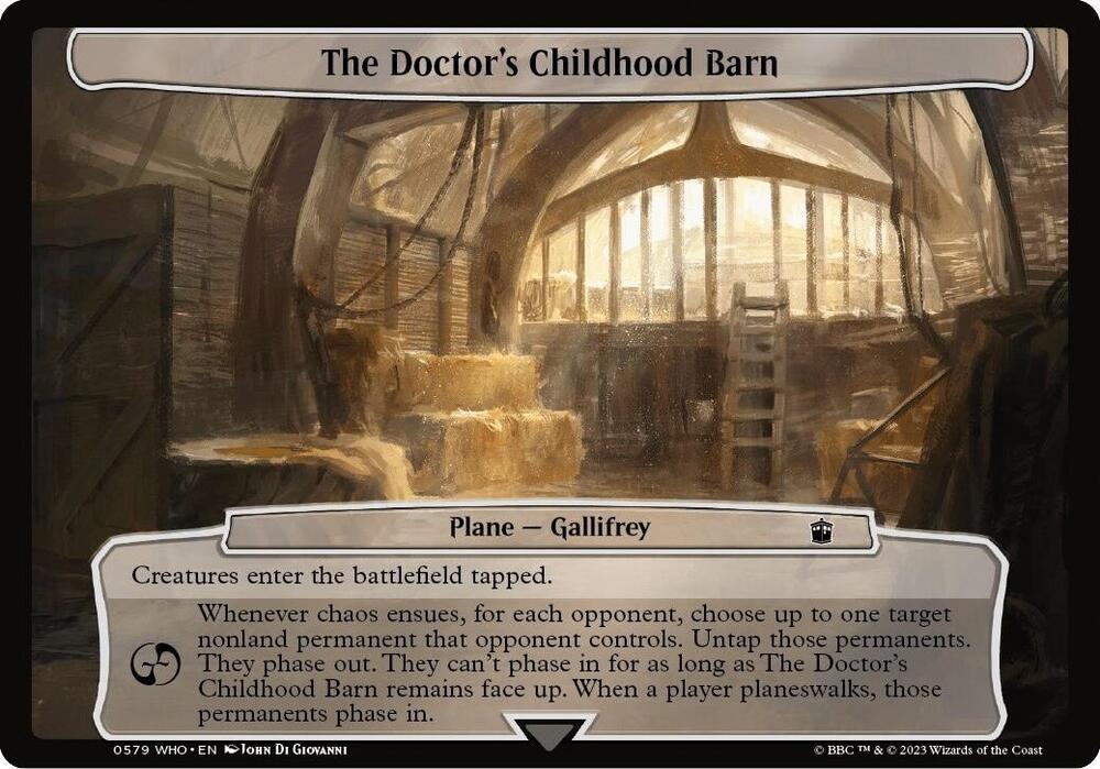 The Doctor's Childhood Barn [Planechase: Universes Beyond: Doctor Who] 579