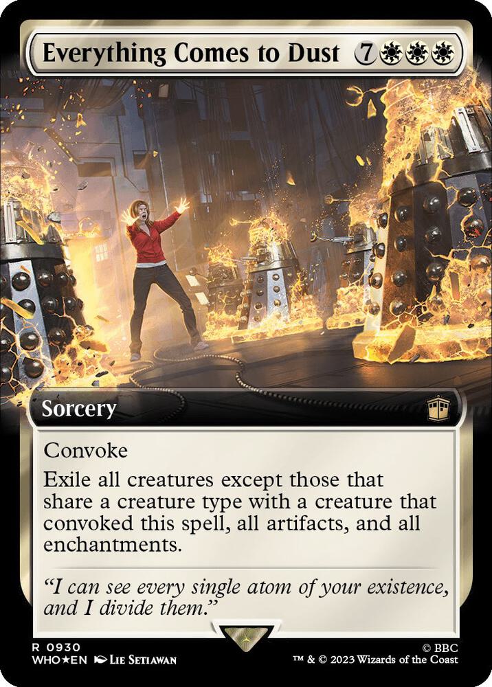 Everything Comes to Dust (Extended Art) (Surge Foil) [Universes Beyond: Doctor Who] 930
