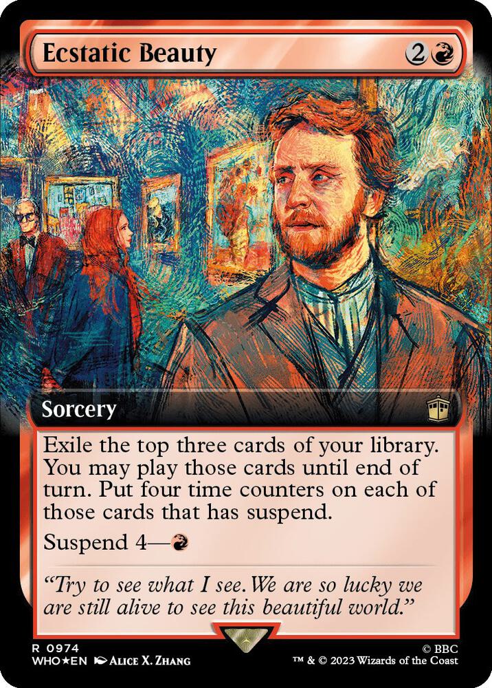 Ecstatic Beauty (Extended Art) (Surge Foil) [Universes Beyond: Doctor Who] 974