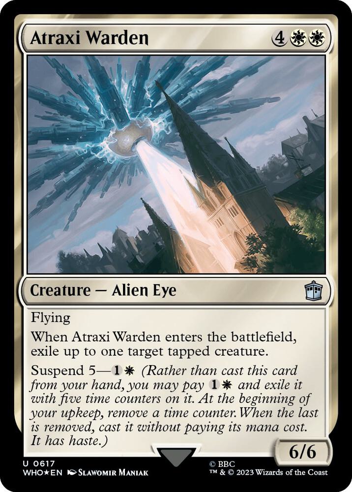 Atraxi Warden (Surge Foil) [Universes Beyond: Doctor Who] 617
