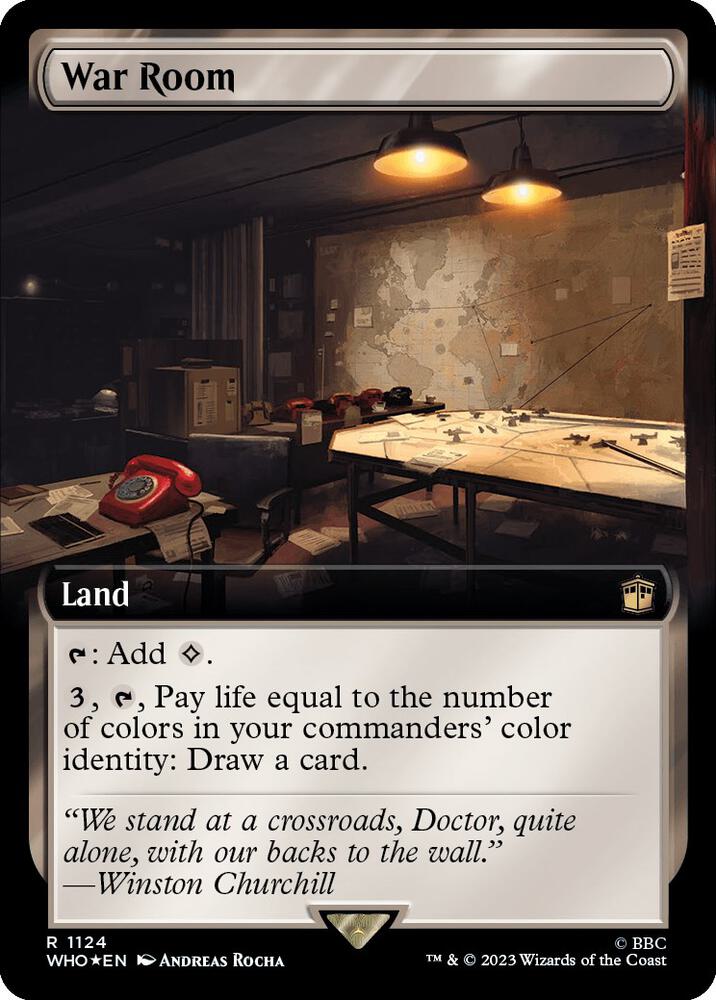 War Room (Extended Art) (Surge Foil) [Universes Beyond: Doctor Who] 1124